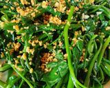 Hình bước làm 4 của món Rau Muống Xào Tỏi