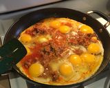 A picture of step 3 of Eggs with Chorizo.