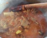A picture of step 2 of Mutton salan.