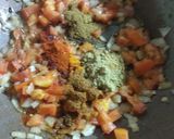 A picture of step 5 of Panchmel dal.
