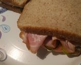A picture of step 6 of Ham Sandwich batch 7.