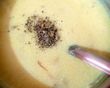 A picture of step 5 of Kashmiri phirni.