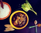 A picture of step 5 of Palak Chicken.