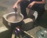 A picture of step 5 of Lal Qila Haleem.