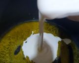 A picture of step 4 of Penne alfredo pasta.