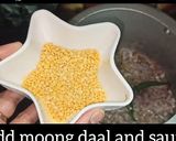 A picture of step 2 of Masala Mutton khichdi.