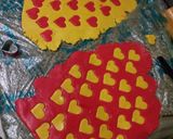 A picture of step 5 of Heart polkadot cookies.