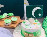 A picture of step 3 of 75th Independence Day Cake.