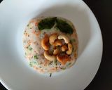 A picture of step 3 of Upma with cashwnut /healthy breakfast.