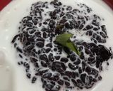 Foto langkah ke 3 dari resep Bubur ketan item(Praktis masak magicom).