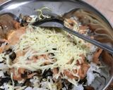 Foto langkah ke 6 dari resep Nasi Mentai Salmon Kukus.