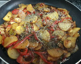 Foto del paso 5 de la receta: Contramuslos en parrilla con guarnición de patatas a lo pobre