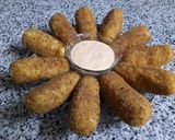 عکس مرحله 1 از دستور کراکت سیب زمینی و مرغ 🍟🍴