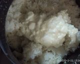 A picture of step 4 of Curd rice with Grapes temple style.