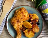 Foto del paso 6 de la receta Muslo de pollo con ciruelas y patatas en Airfryer