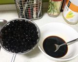 Hình bước làm 1 của món Trà sữa trân châu 3 vị cho những bạn đang sống ở Hàn Quốc như mình 😋😋😋