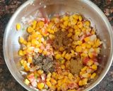 A picture of step 4 of Corn Chaat.