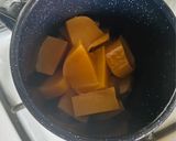 Foto del paso 2 de la receta: CUADRADITOS HOJALDRADOS RELLENOS DE DULCE DE BATATA 🍠
