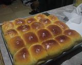 Foto langkah ke 7 dari resep Roti Sobek Coklat Keju (NO MIXER-NO Telur-metode all in).