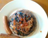 Foto langkah ke 5 dari resep Nasi Jamur🍄 Bayam Merah.