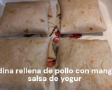 Foto del paso 10 de la receta: Piadina rellena de pollo con mango y salsa de yogur