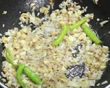 A picture of step 2 of Daal Palak.