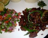 A picture of step 4 of Dry fry beef.