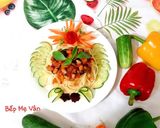 Hình bước làm 4 của món Mì Ý Spaghetti Xốt Nấm Chay