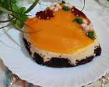 A picture of step 10 of Mango Cheese cake.