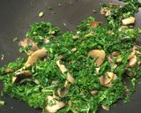 A picture of step 2 of Keto Friendly Kale, Bell Pepper, Mushroom Quiche.