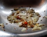 A picture of step 1 of Matar Paneer Bhurji.