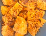 A picture of step 2 of Sumac air-fried sweet potatoes.