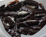 A picture of step 8 of 1-Minute Microwave Rich Oreo Brownies.