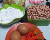 Foto langkah ke 1 dari resep Kacang Disco / Kacang Telur Keriting (Pedas Manis Gurih).