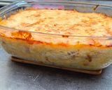 Sonkás-tejszínes rakott tészta recept fázis 20 fotója