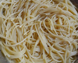 A picture of step 2 of Fajita spaghetti!🍝.