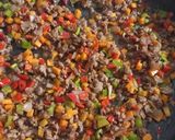 A picture of step 3 of Orzo/ Rice Pasta Stir fry.