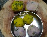 A picture of step 5 of Ulta Kand Batata Wada.