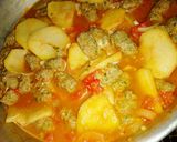 صورة لخطوة 4 من وصفة كفتة مع بطاطا و بندورة 🍅