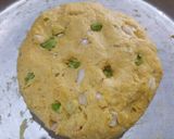 A picture of step 2 of Moong dal paratha.