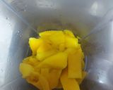 A picture of step 1 of Mango 🥭milk shake/refreshing cooled shake 😋.