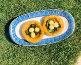A picture of step 9 of Special bird nest With potato,vermicelli and cottage cheese egg.
