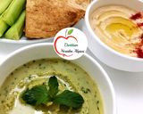A picture of step 2 of Hummus Three Ways.