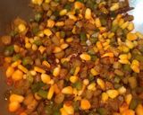 A picture of step 5 of Capsicum Corn stuffed Wheat Flour Tacos.