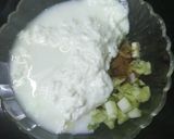 A picture of step 1 of Vegetable dahi raita.