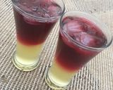 A picture of step 1 of Pineapple and hibiscus lemonade.