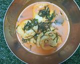 Foto langkah ke 4 dari resep Gulai telor tapak leman (daun mangkok).