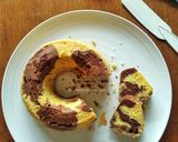 Foto langkah ke 8 dari resep Bolu Jadul/Marmer Cake Ekonomis 2 telur.