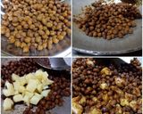 A picture of step 2 of Chana chaat with amla powder.