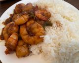 A picture of step 5 of Mongolian Shrimp and Scallops.